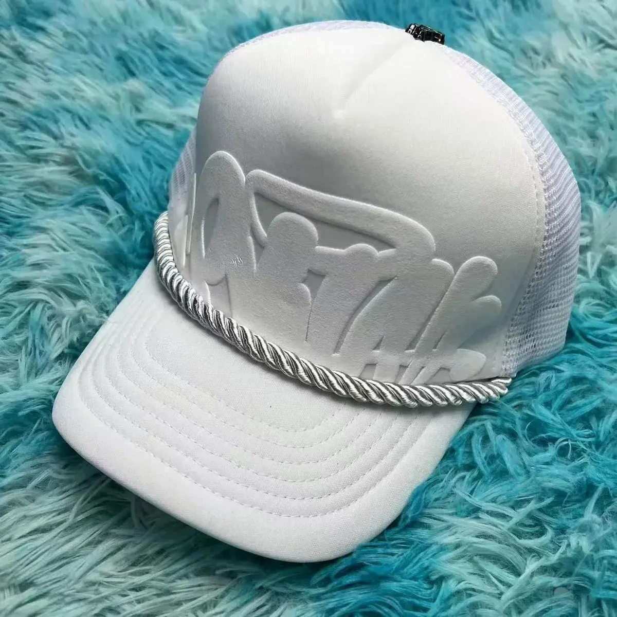 Other Truck Cap with Rope Detail in Sponge Rope White White - 1
