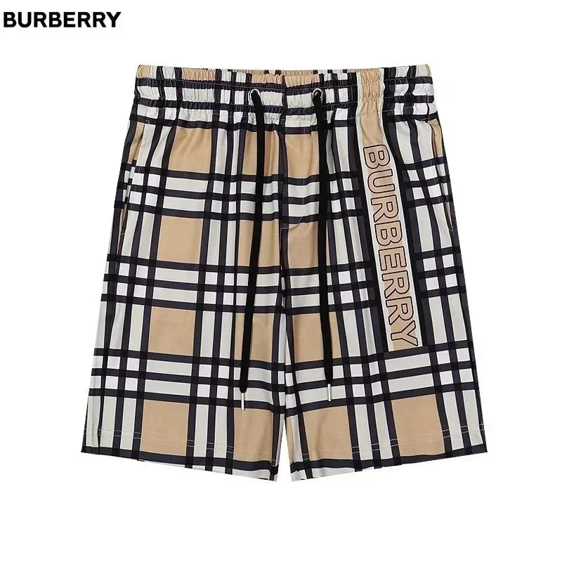 Burberry Burberry Vintage Check Beige/Black/White Shorts Beige