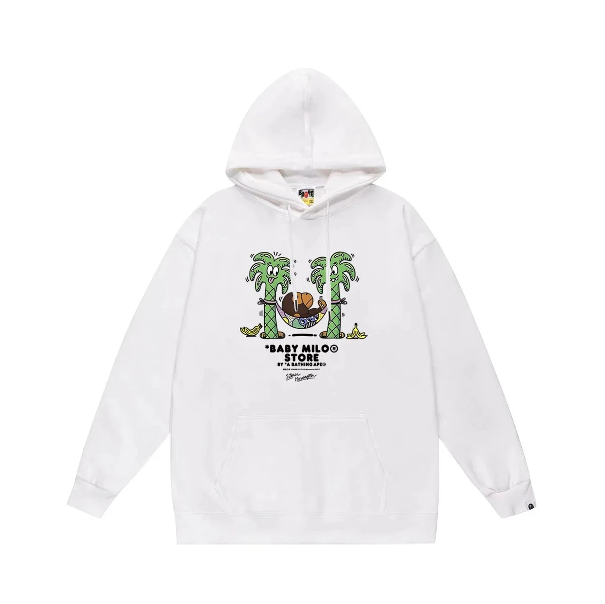 A Bathing Ape A Bathing Ape BAPE STA White Baby Milo Hoodie White - 1