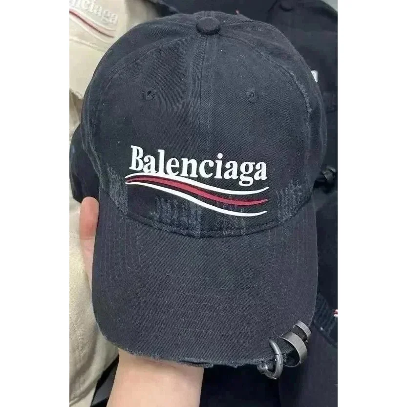 Balenciaga Balenciaga BA 25 Distressed Black Cap Black