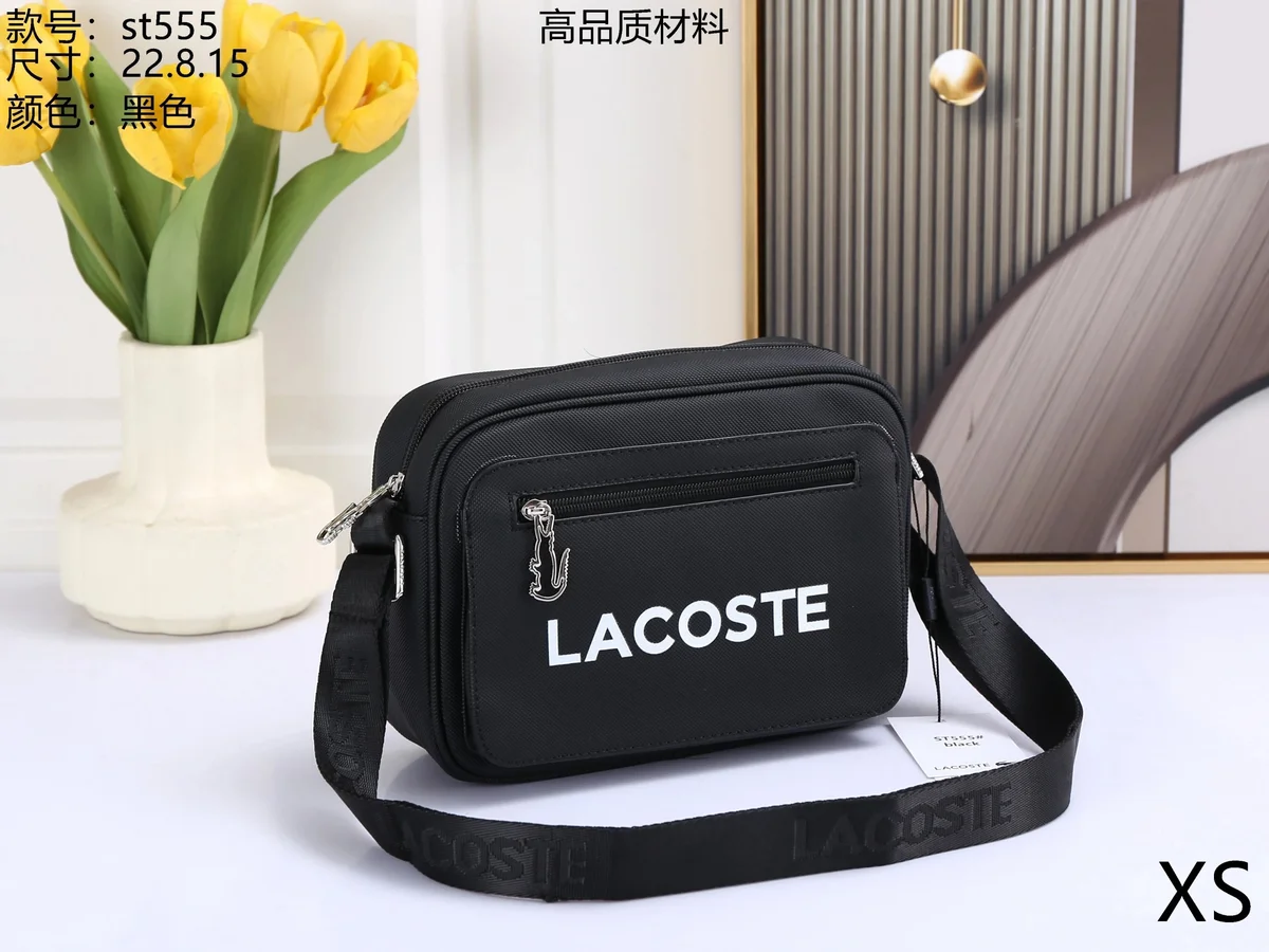 Lacoste Lacoste ST555 Black Crossbody Bag Black - 1