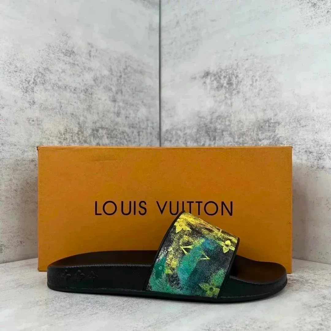 Louis Vuitton Louis Vuitton Multicolor Monogram Slide Sandals Multicolor