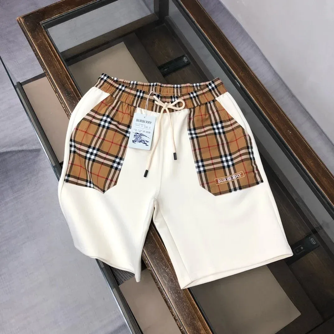 Burberry Burberry Classic Check Pocket Shorts Cream/Plaid Cream - 1