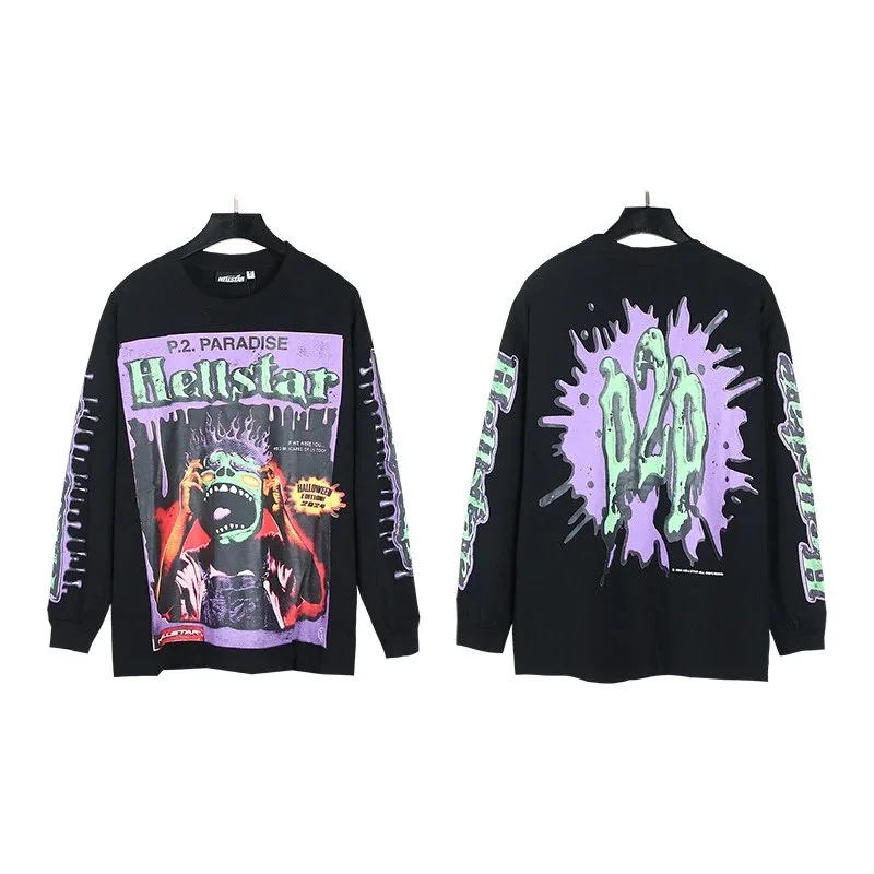 Hellstar Hellstar P.2. Paradise Black Long Sleeve T-Shirt Black - 1