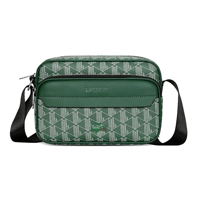 Lacoste Lacoste Green & White Crossbody Bag Green - 1