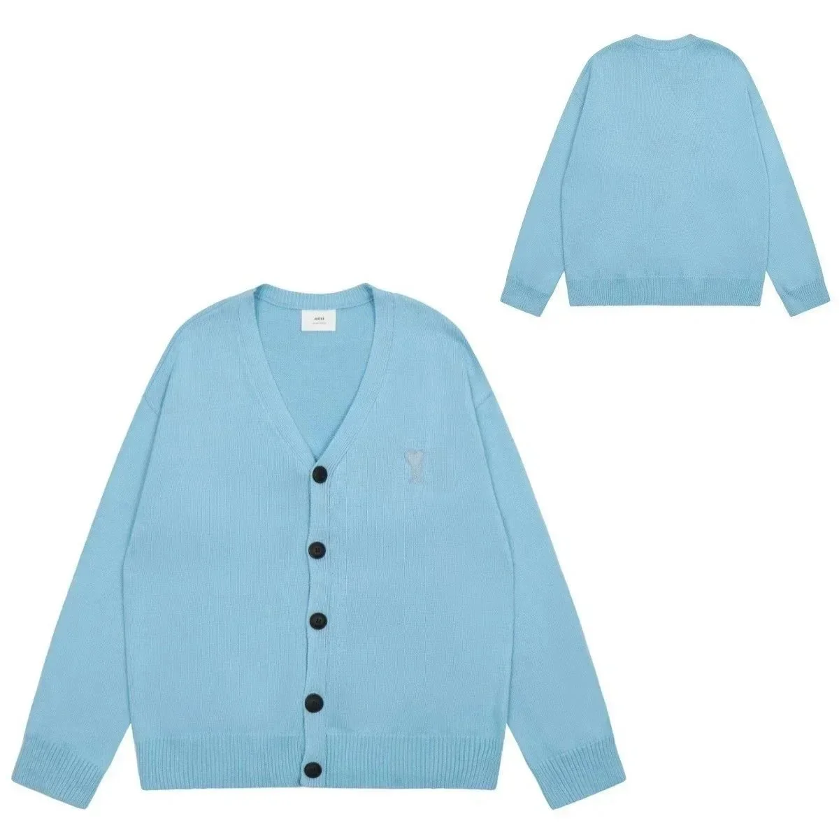 Ami Paris Ami Paris Ami de Coeur Light Blue Cardigan Blue - 1