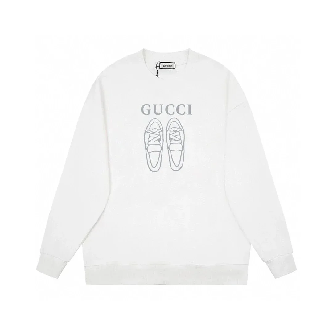 Gucci Gucci Tennis Club White Oversized Sweatshirt White