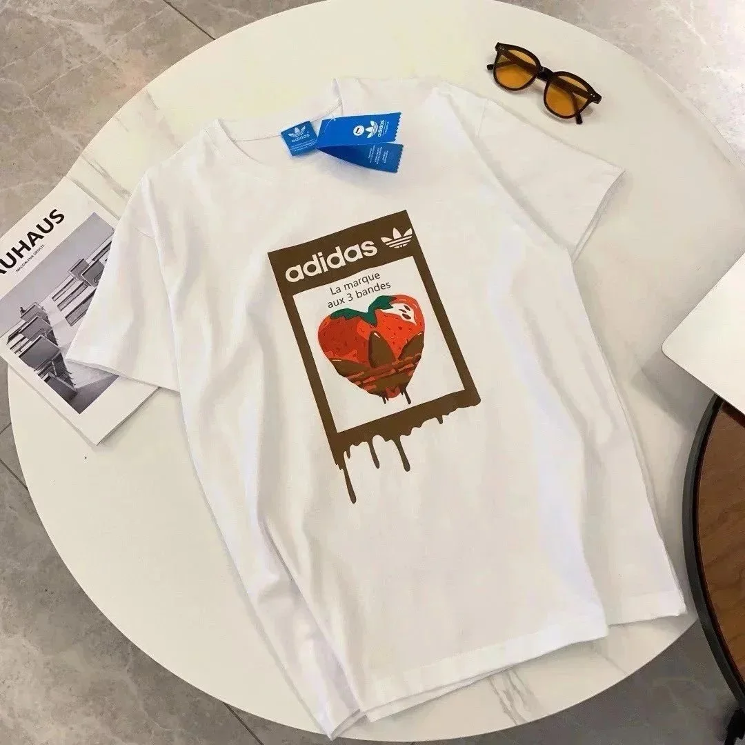 Adidas Adidas White Strawberry Graphic T-Shirt White