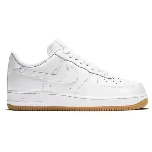 Nike Nike Air Force 1 White/Gum Sole Sneakers White - 1