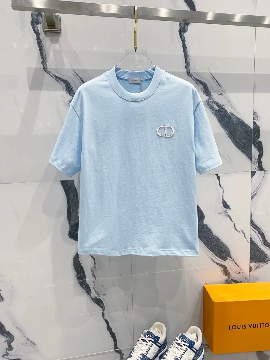 Dior Dior CD Logo Sky Blue T-Shirt Blue