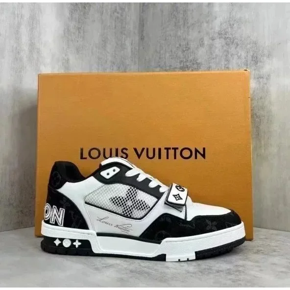 Louis Vuitton Louis Vuitton LV Trainer Black/White Monogram Sneakers Multicolor