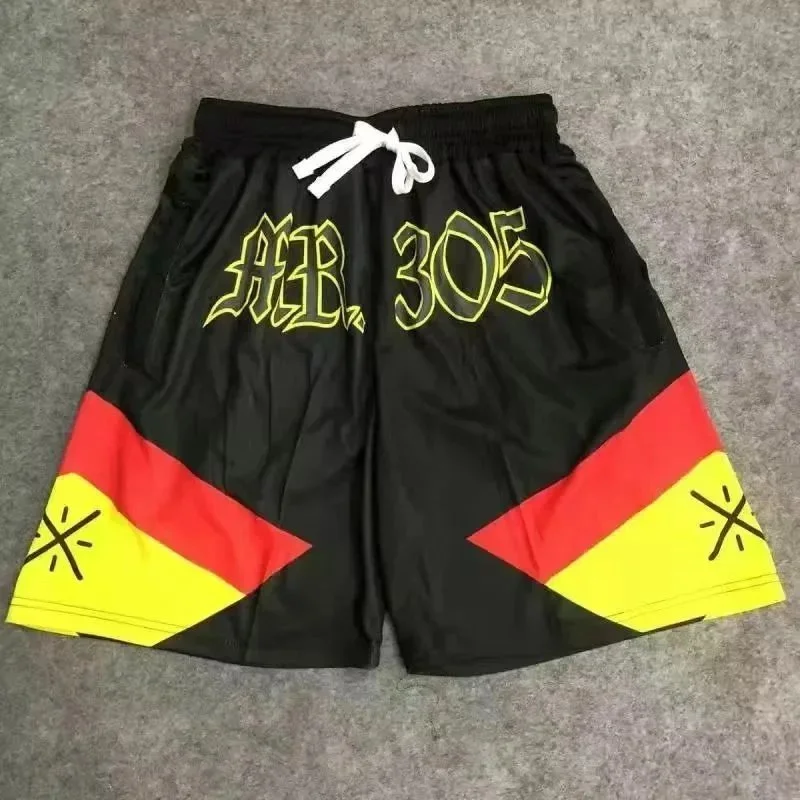 Other AB.305 Black Red Yellow Shorts Black - 1