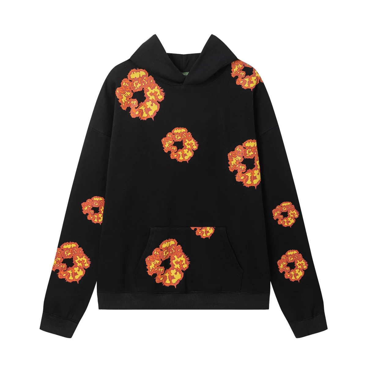 Other Black Flame Hoodie Black - 1