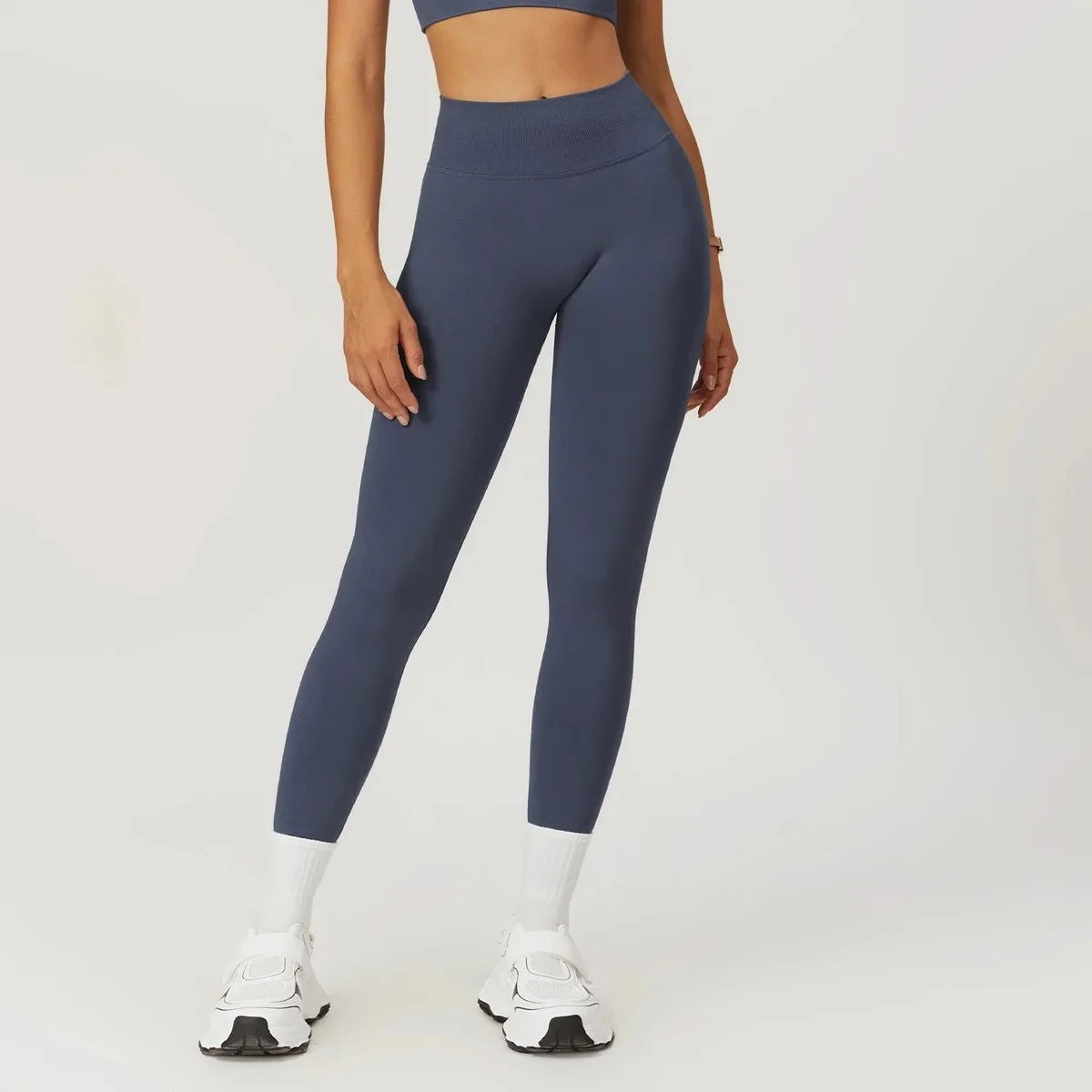 Other Blue Grey Leggings Yoga Pants Grey - 1