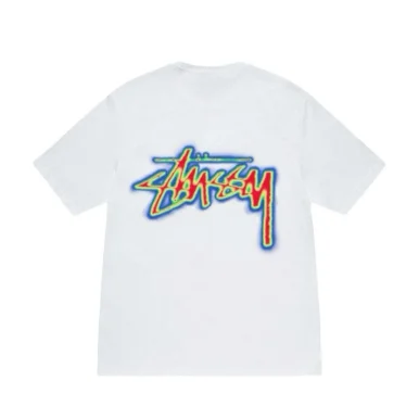 Stussy Stussy Tri-Logo White T-Shirt White - 1