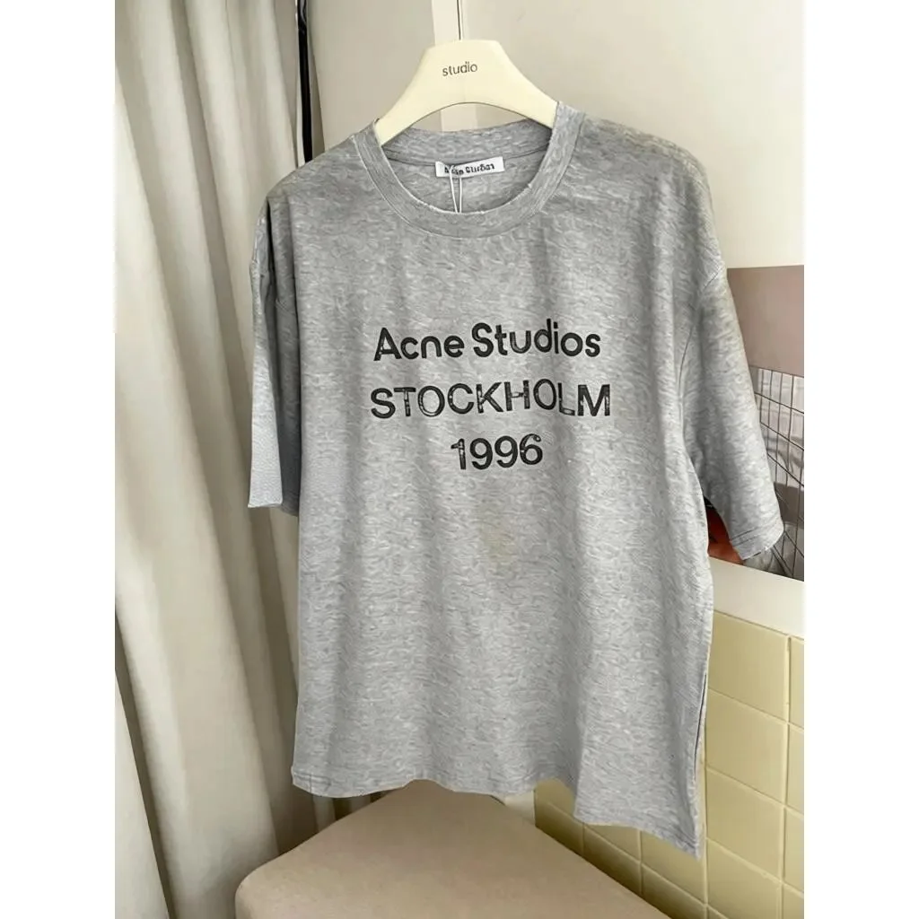 Acne Studios Acne Studios Stockholm 1996 Grey T-Shirt Grey - 1