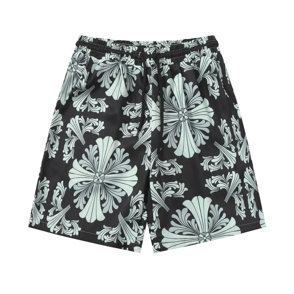 Other Floral Print Shorts Black/White Casual Shorts Black - 1