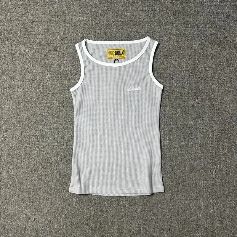 Other Men's Grey Ribbed Tank Top Grey - 1