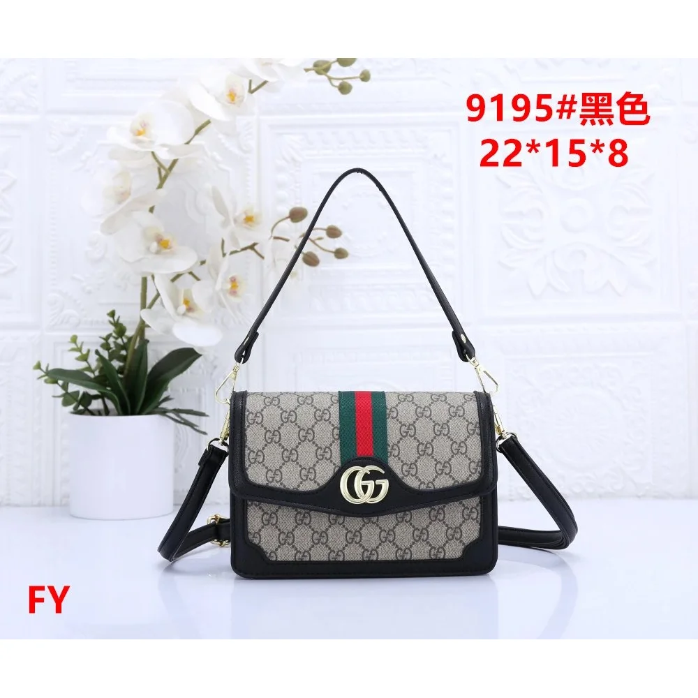 Gucci Gucci GG Marmont Black Canvas Crossbody Bag Black