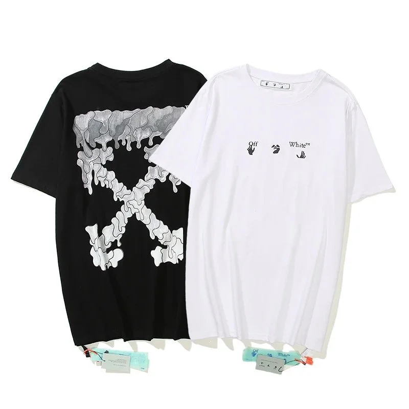 Off-White Off-White OW100 Cross T-Shirt 1215 Black/White T-Shirts Black - 1