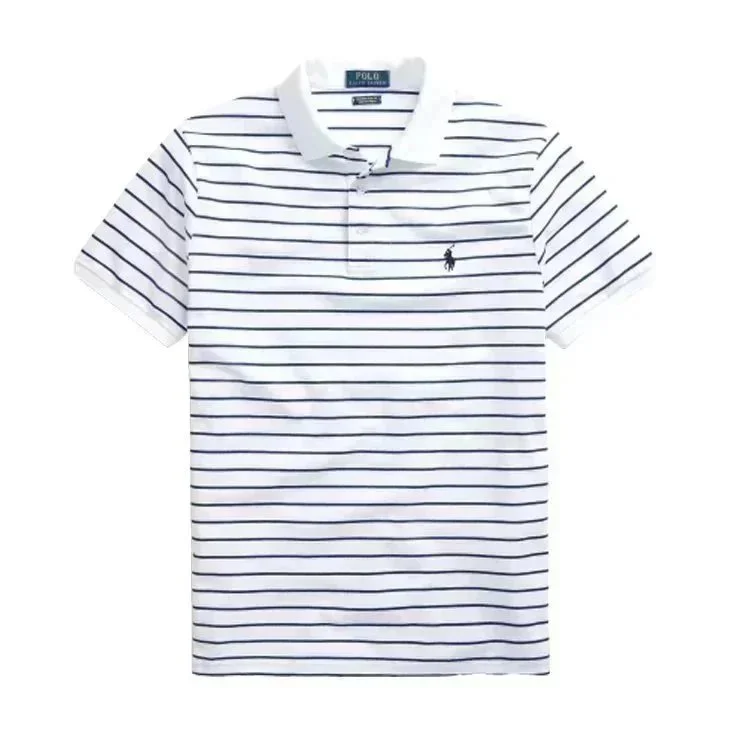 Polo Ralph Lauren Polo Ralph Lauren Striped Polo Shirt White/Navy White - 1