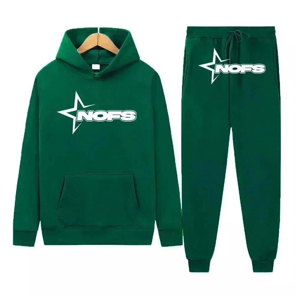 NOFS NOFS Green NOFS Star Hoodie & Joggers Set Green - 1
