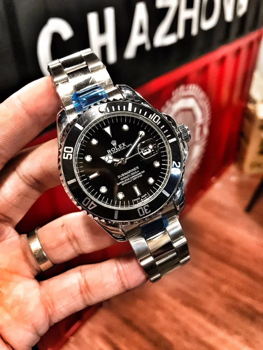 Rolex Rolex Submariner Black Dial Stainless Steel Watch Black