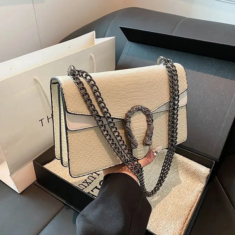 Gucci Gucci Dionysus Snake Leather Shoulder Bag Cream