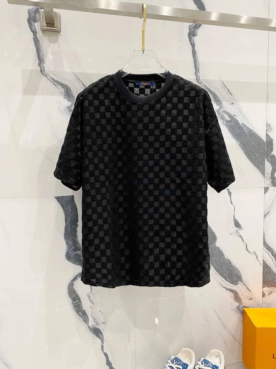 Louis Vuitton Louis Vuitton Damier Black/Gray T-Shirt Black