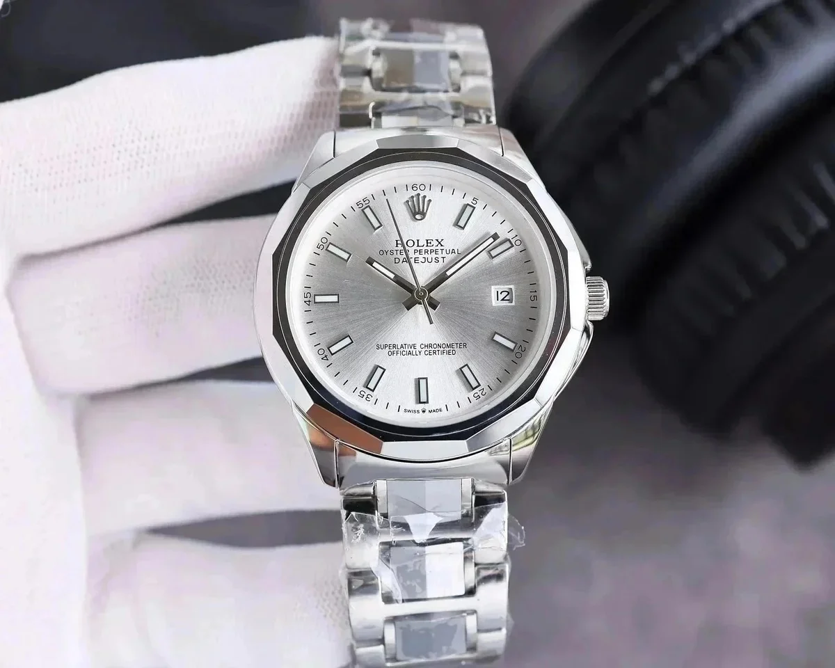 Rolex Rolex Datejust Silver Dial Stainless Steel Watch Silver - 1