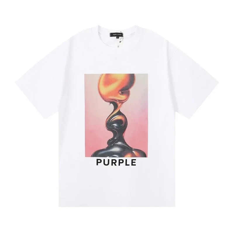 Purple Brand Purple Brand P001 White Graphic T-Shirt White - 1