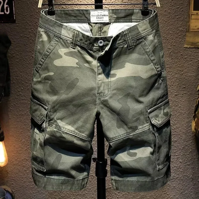 Other Mottled Camo Cargo Shorts Men Green - 1