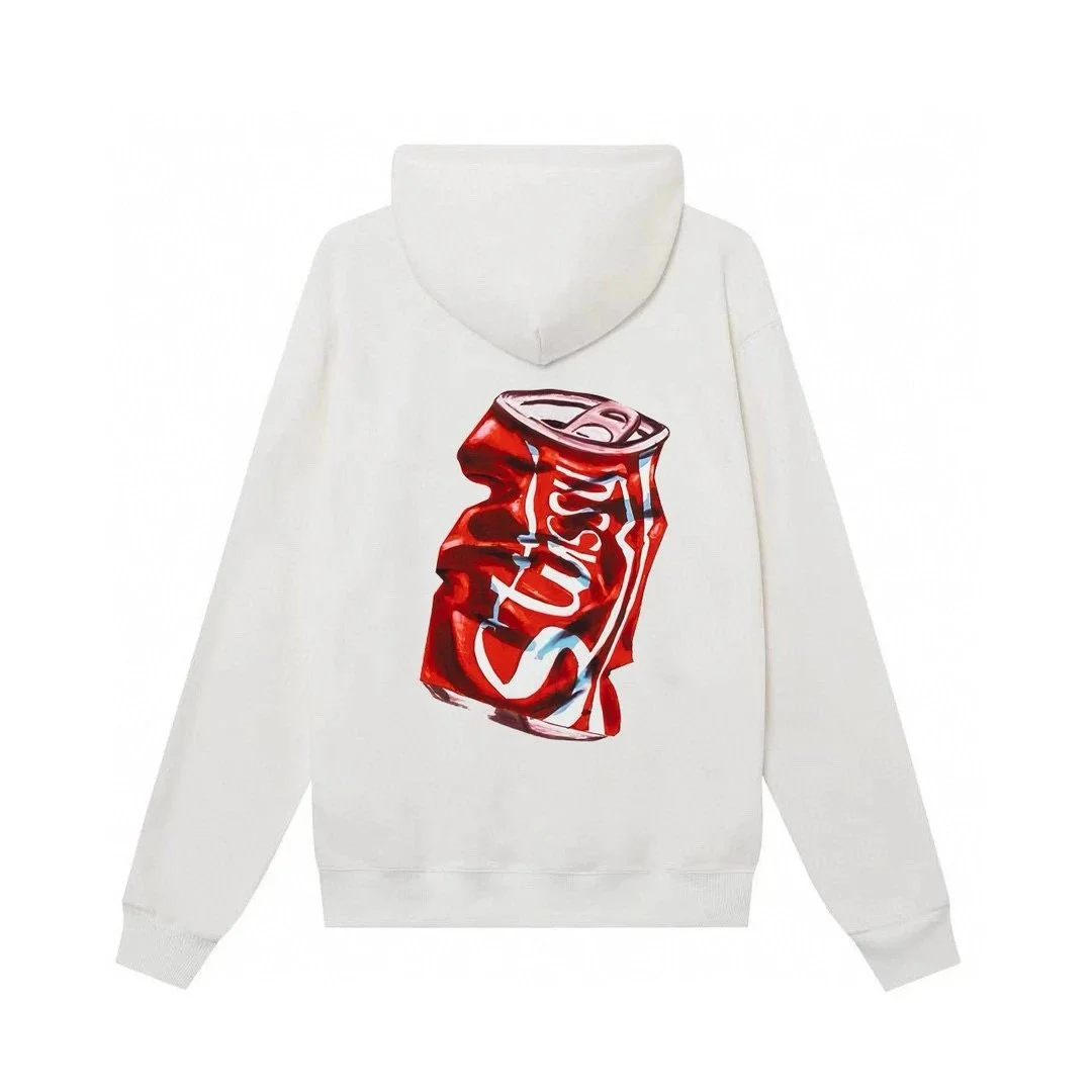 Stussy Stussy Stüssy Can Print Hoodie White White - 1