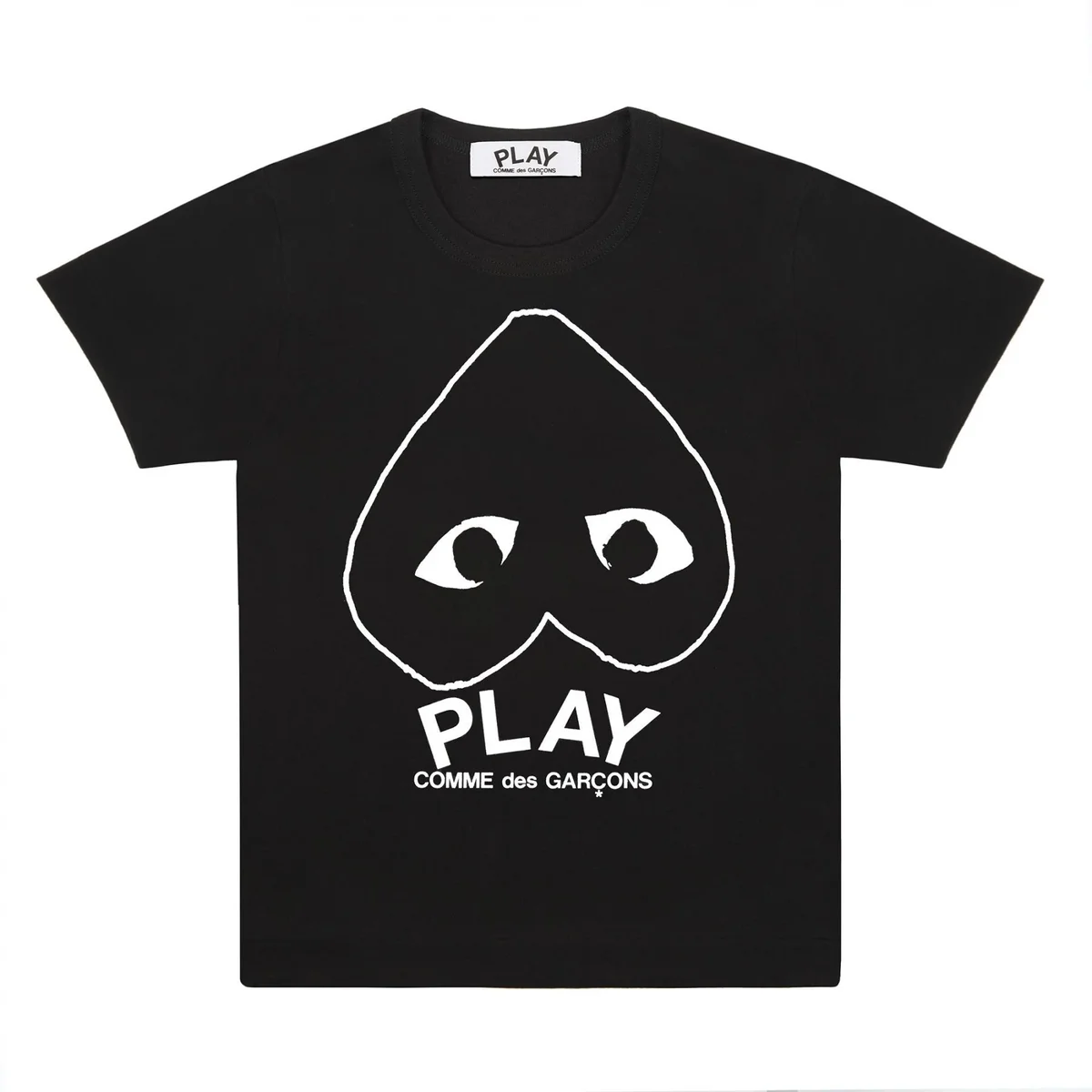 Comme des Garçons Comme des Garçons PLAY Black倒心 T-Shirt Black - 1
