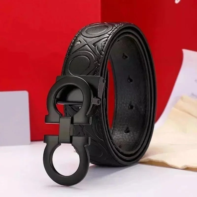 Salvatore Ferragamo Salvatore Ferragamo Gancini Black Belt Black - 1