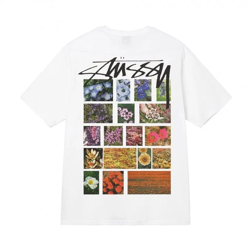 Stussy Stussy Stüssy Floral Collage T-Shirt White White - 1