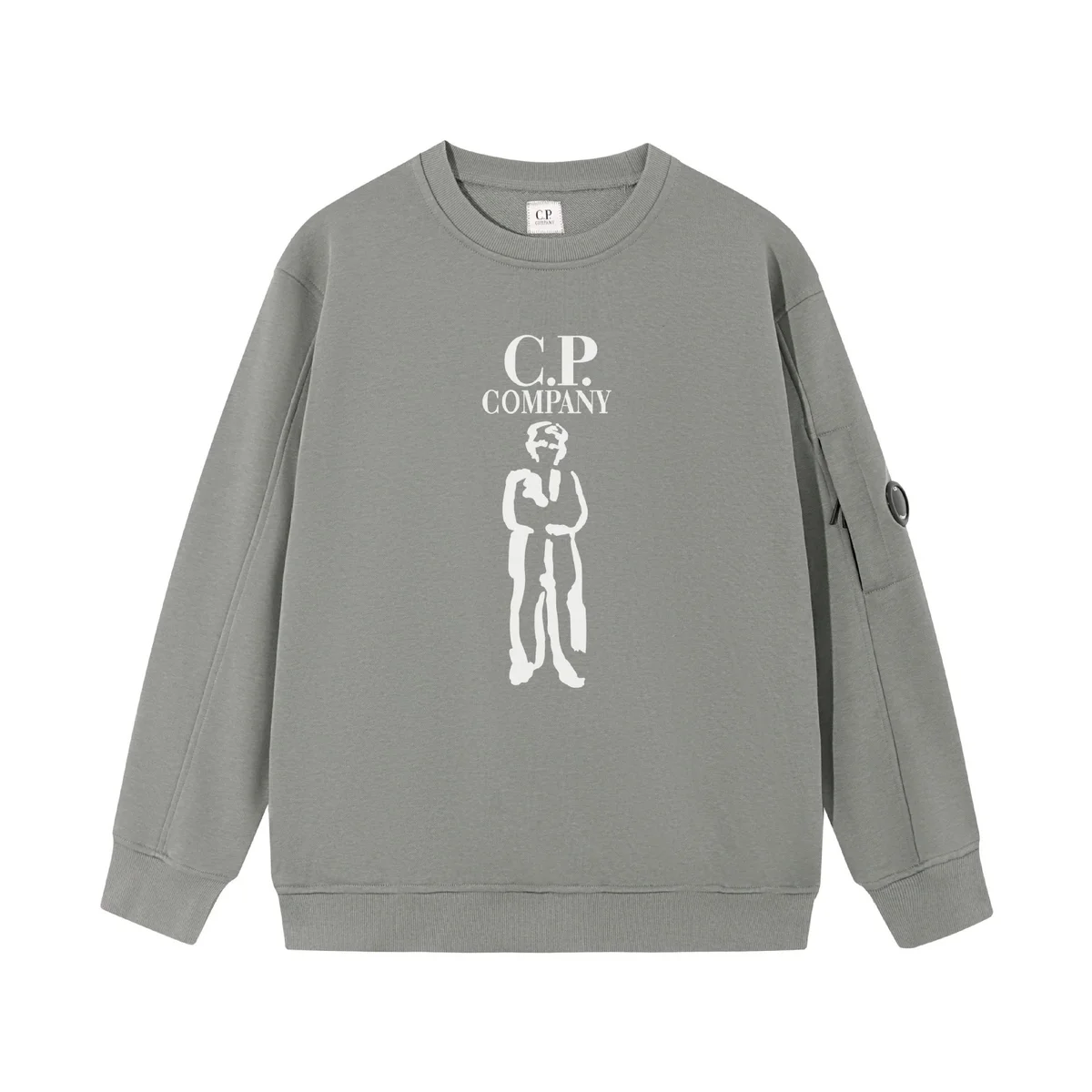 CP Company C.P. Company Iron Grey Graphic Sweatshirt Grey - 1