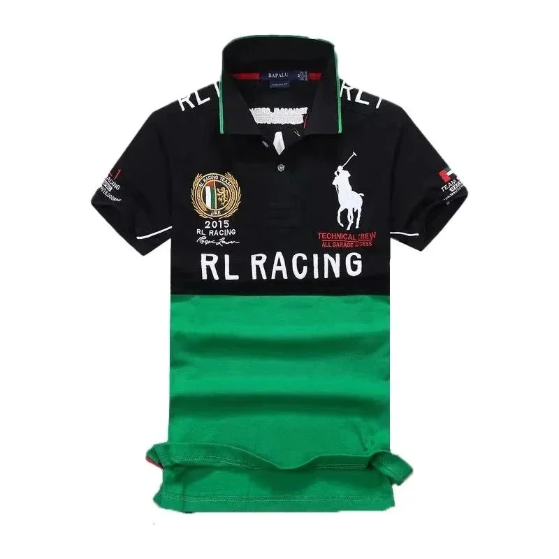 Polo Ralph Lauren Polo Ralph Lauren RL Racing Green & Black Polo Shirt Green - 1