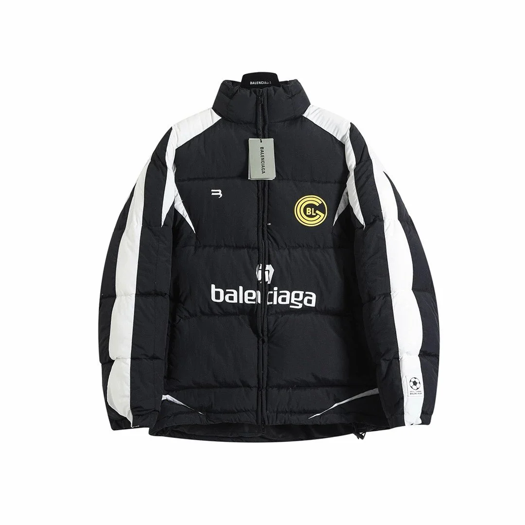 Balenciaga Balenciaga Black & White UEFA Champions League Jacket Black - 1