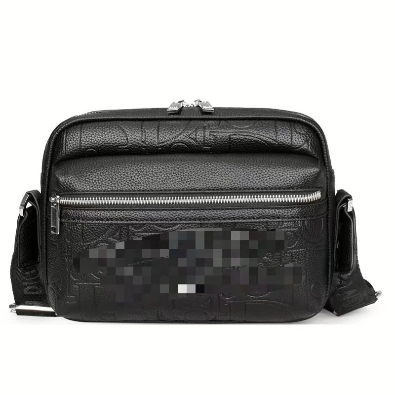 Other Black Embossed Leather Crossbody Bag Black - 1