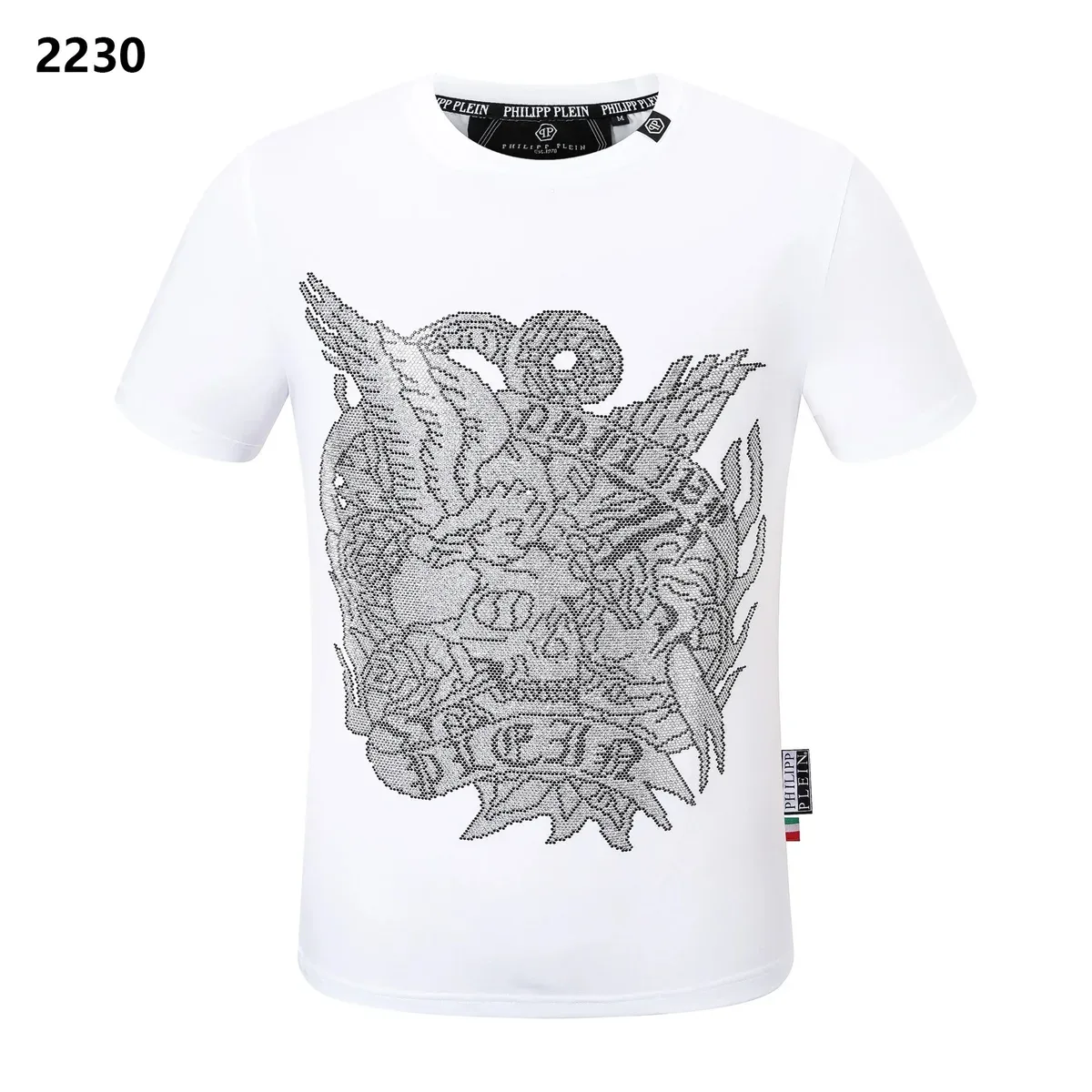 Philipp Plein Philipp Plein Eagle Print T-Shirt White White - 1