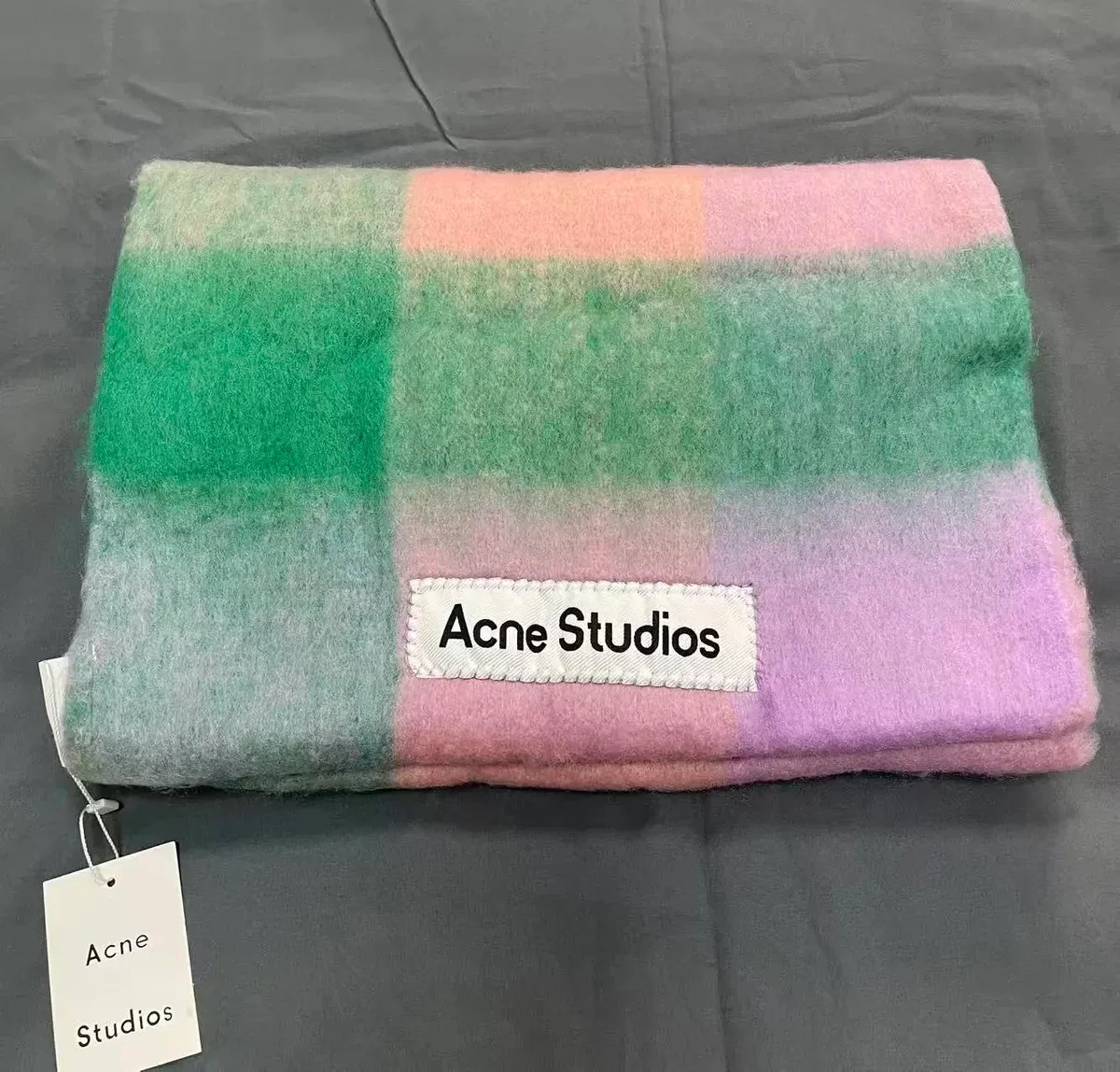 Acne Studios Acne Studios Pastel Check Scarf Multicolor