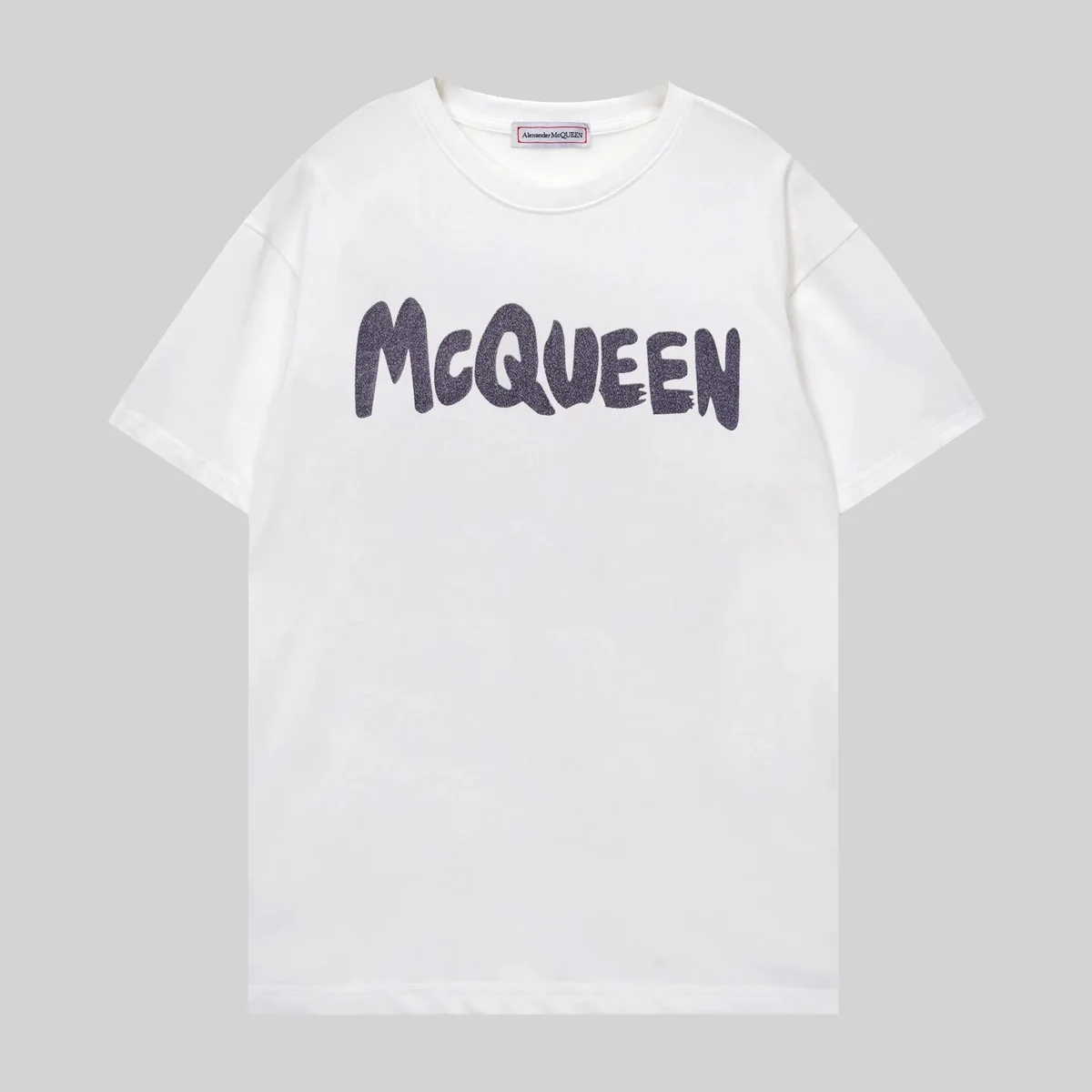 Alexander McQueen Alexander McQueen McQueen White Logo T-Shirt White