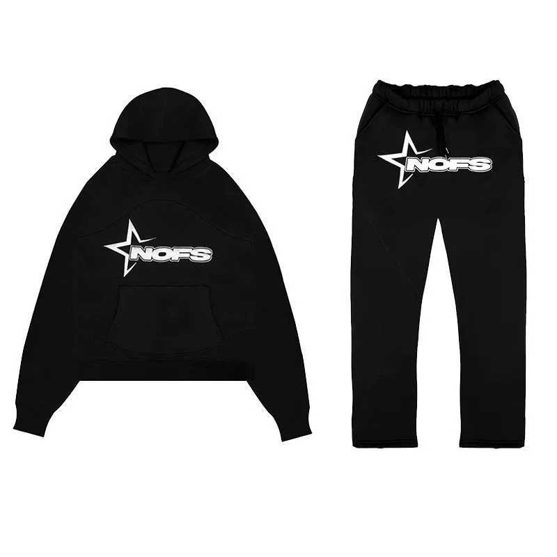 NOFS NOFS Black Logo Tracksuit Set Black - 1