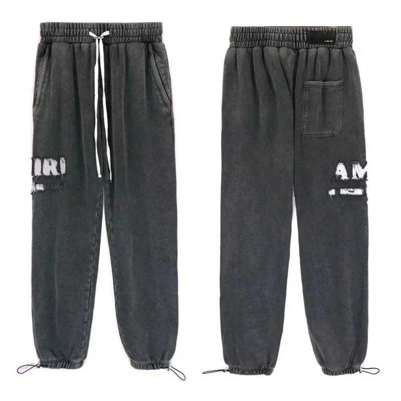 Amiri Amiri ALBB-004 Grey Sweatpants Streetwear Grey - 1