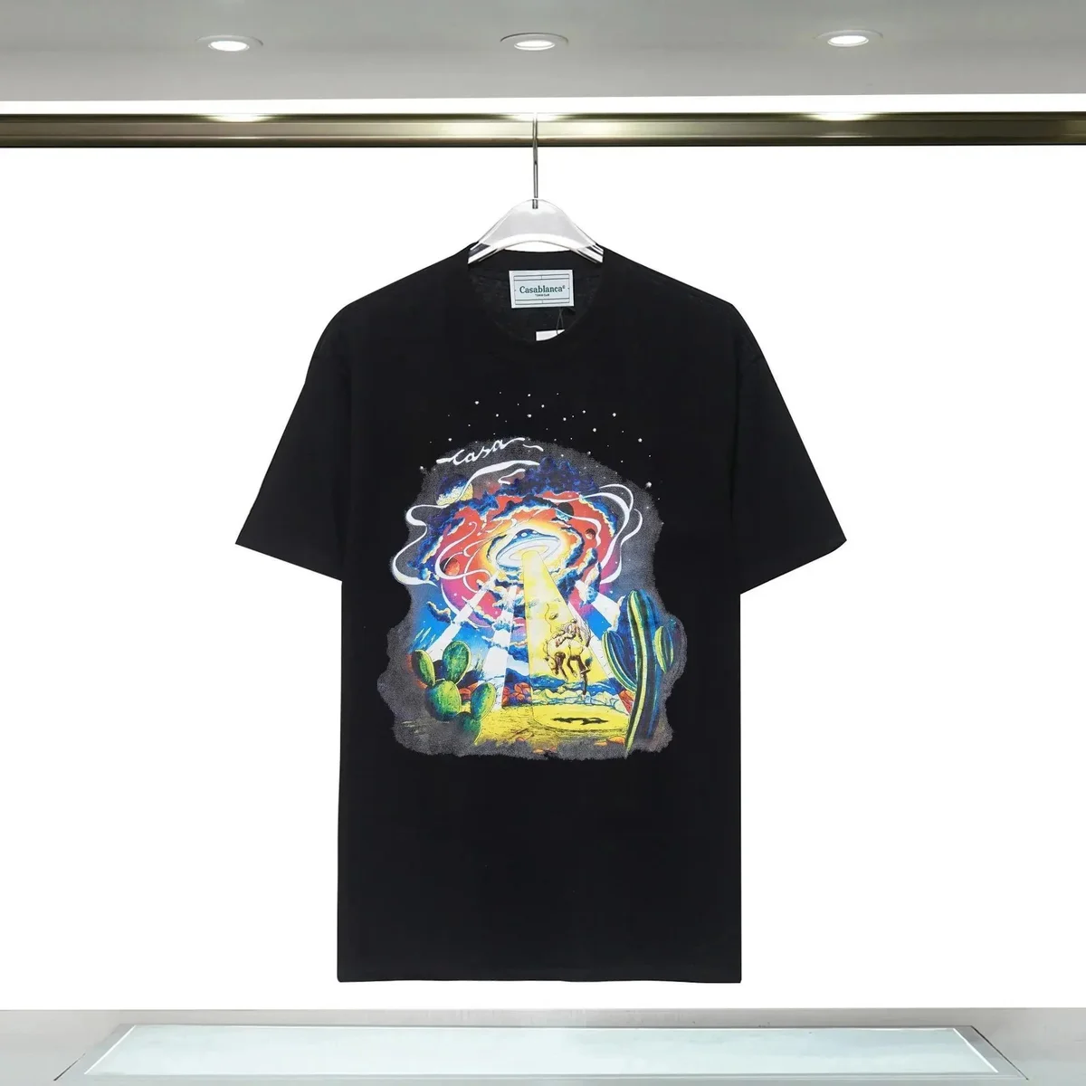 Casablanca Casablanca Art Print T-Shirt Black Black - 1