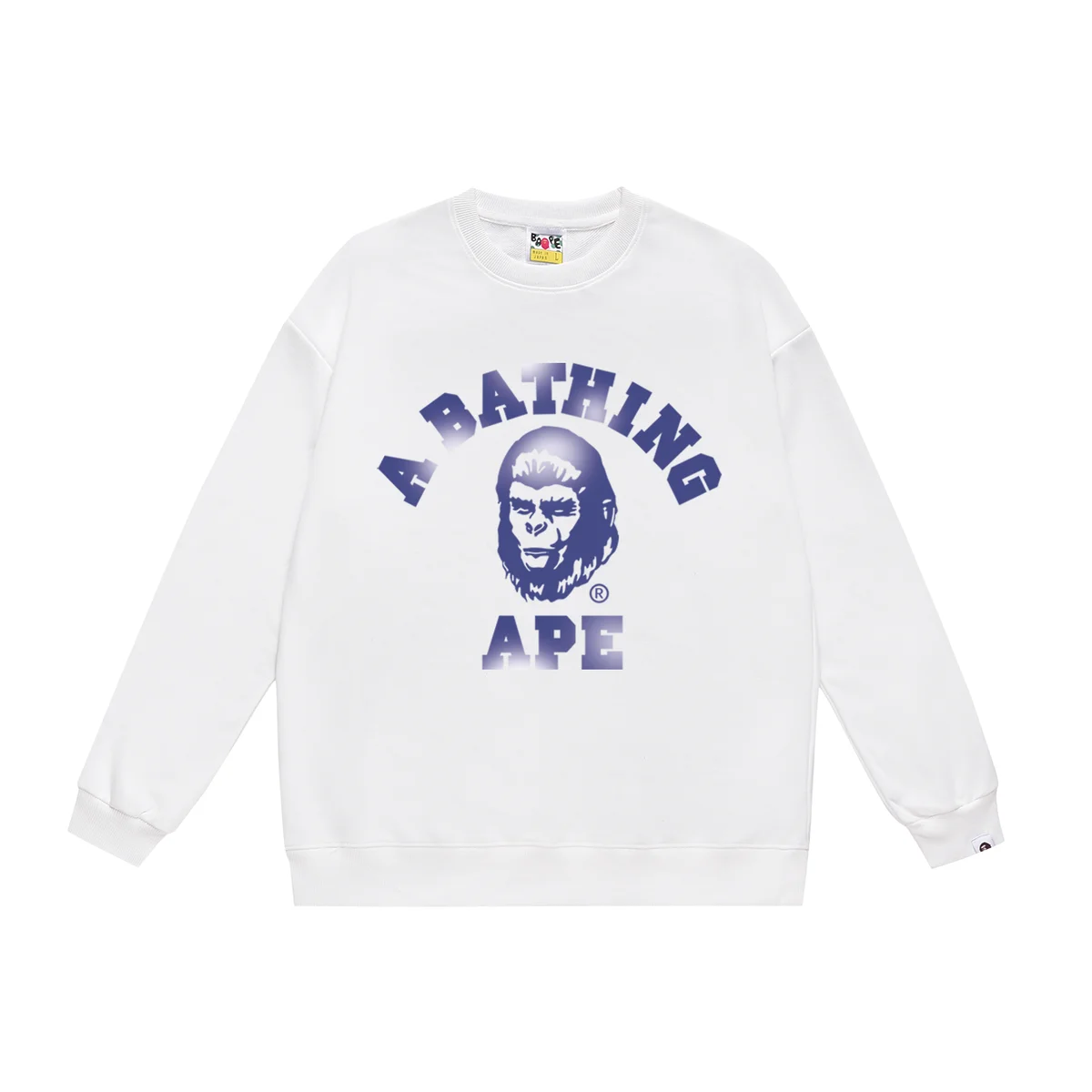 A Bathing Ape A Bathing Ape BAPE STA White Crewneck Sweatshirt White - 1