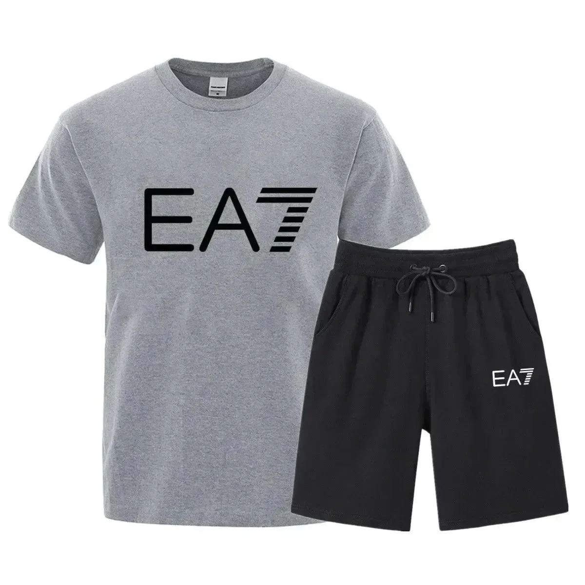Armani Exchange Armani Exchange EA7 Heather Grey/Black Co-ord Set Grey