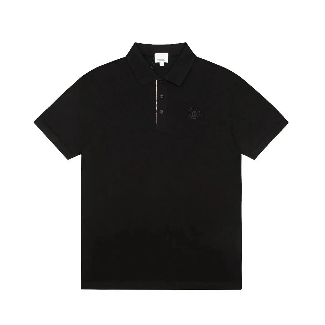 Burberry Burberry Black TB Monogram Polo Shirt Black - 1