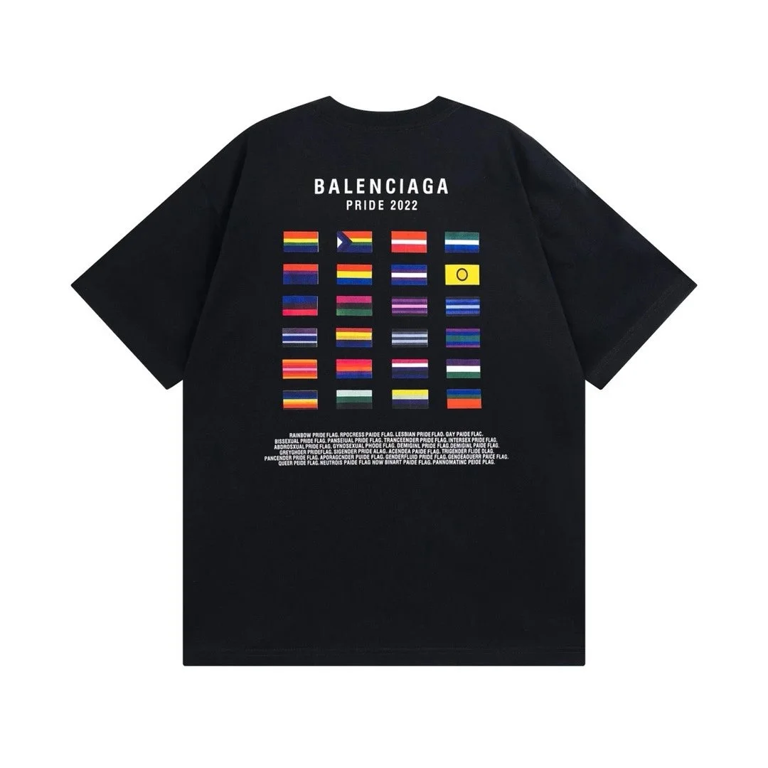 Balenciaga Balenciaga Pride 2022 Black T-Shirt Black - 1